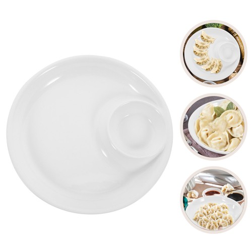 Divided soup sandwich plate - divided,
