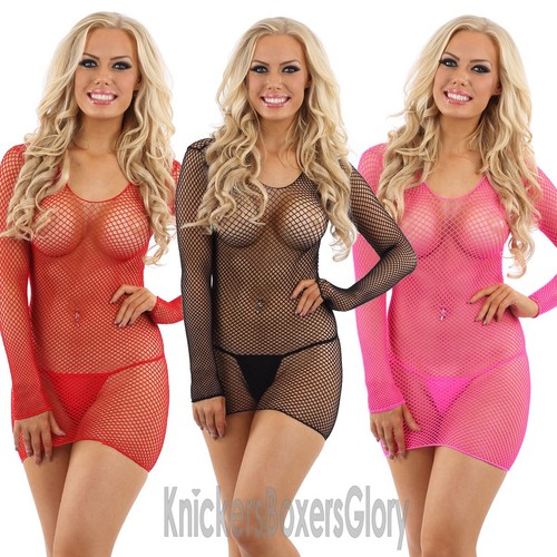 Fishnet fish net dress - dress, g
