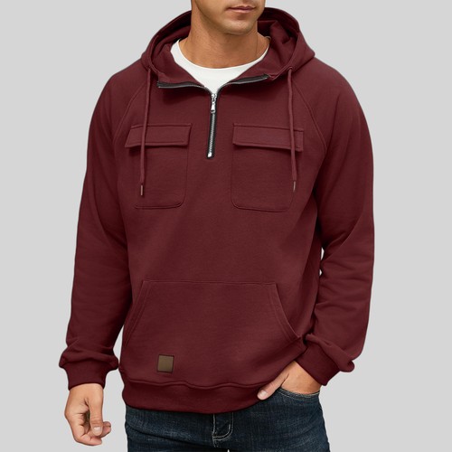 Mens fleece lined sweatshirt - lined,