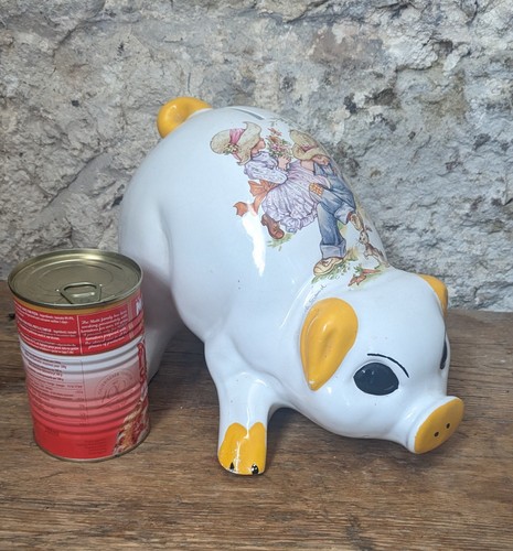 Large vintage ceramic piggy - large,
