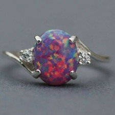 2.3Ct Pink Fire Opal Women 925