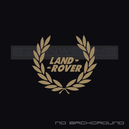 Land rover racing wreath - racing, decal
