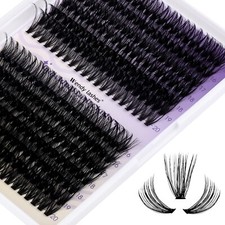 280pcs Cluster Lashes Individual Eyelashes Extensions Wendy lashes 0.07 C/D Curl