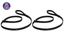 Leather dog slip leads Lurcher