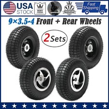 2 Sets 9x3.50-4 Front + Rear