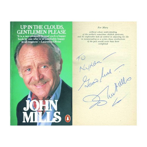 John mills autograph - john,
