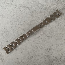 Vintage 1970 Rolex Oyster 6635 Stretch Riveted 19mm Steel Bracelet 57 End Links