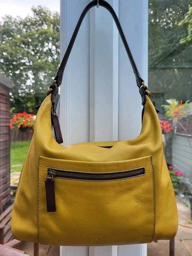 Fossil mustard genuine leather - fossil,