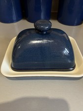 Denby Boston Blue Butter Dish