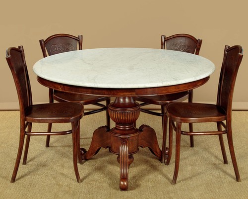 French walnut marble top - french, &