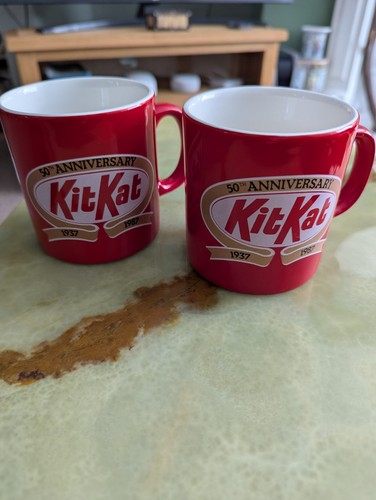 Vintage kit kat mugs 50th - vintage, mugs 50th