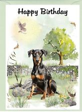 Dobermann Dog Birthday Card