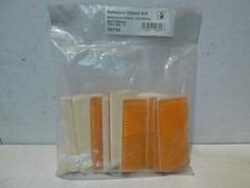 10 x Amber Side Reflectors 100mm x 45mm Self Adhesive Trailer Horsebox