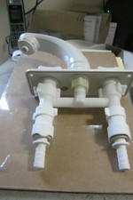 Whale MixerTap White For Caravans Motorhom etc Boats c/w microswitchs & adaptors