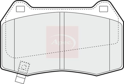 Apec pad1368 brake - pad, set