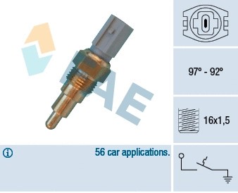 Temperature switch radiator - switch,