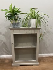 VINTAGE PAINTED GLASS FRONTED