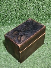 Vintage Wooden Leather Topped