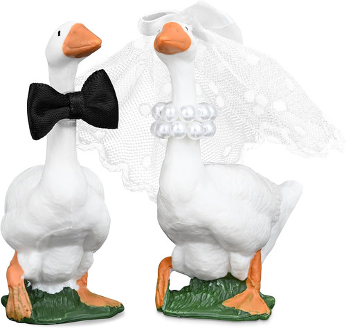 Couple goose wedding - couple,