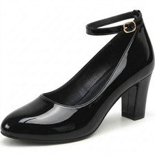 WOMENS LADIES BLOCK HEEL ANKLE