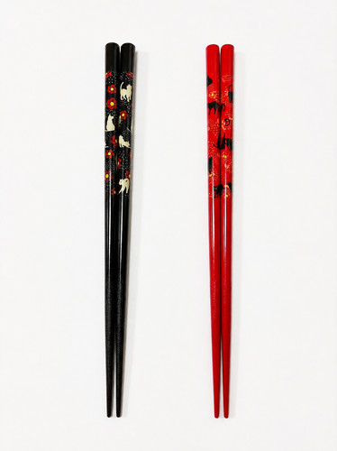 Japanese cat chopsticks set - cat,