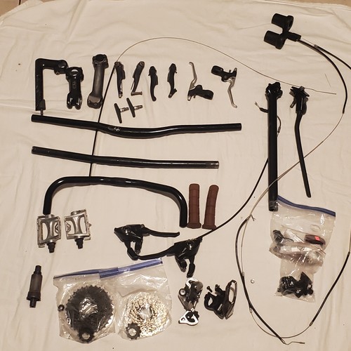 Lot spare bicycle parts - lot,