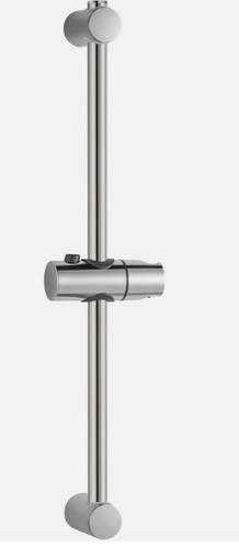 Chrome shower riser - chrome, rail