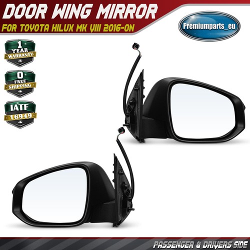 Pair electric door wing mirror - door,