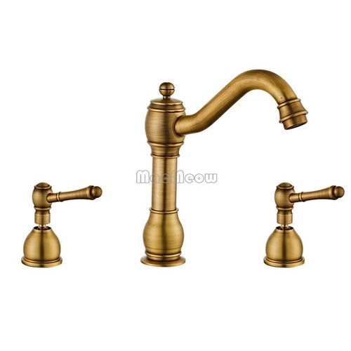 Retro brass bathroom - bathroom, sink