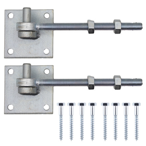 Gate hinge hook eyebolts - hinge,