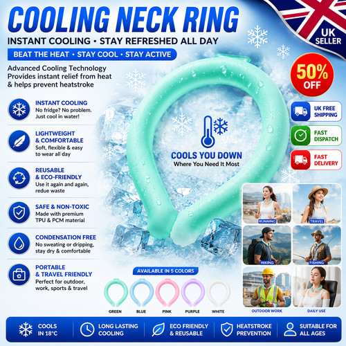 Neck cooling ring cool tube - ring,