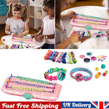 Children's DIY Friendship Hand Rope Braider Kit Elastic Bracelet Braiding Toy UK