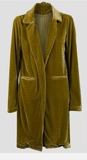 Women's Open Front Velvet Coat, Avocado Green, UK Size 8-16, BNWT, RRP £29.95...