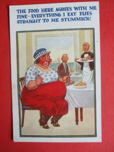 Old comic fat obese - comic, food