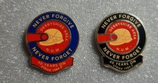 2X Derbyshire Area 40th Anniversary Num Badge Miners Strike 1984 Mining Interest