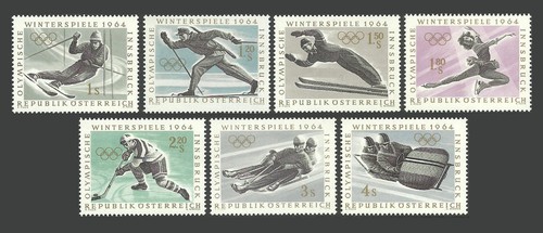 Austria stamps 1963 winter - austria,