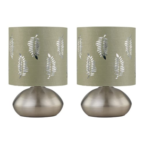 Set brushed chrome touch - of,