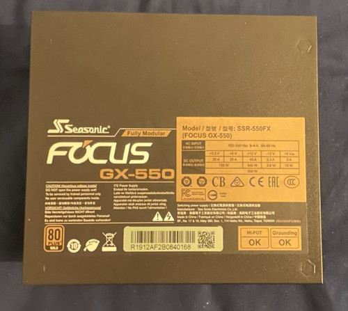 Seasonic focus 550w - focus, gx-550w