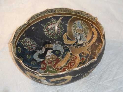 Antique japanese satsuma bowl - antique,