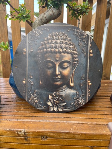 Buddha aluminium sign 20cm - buddha,
