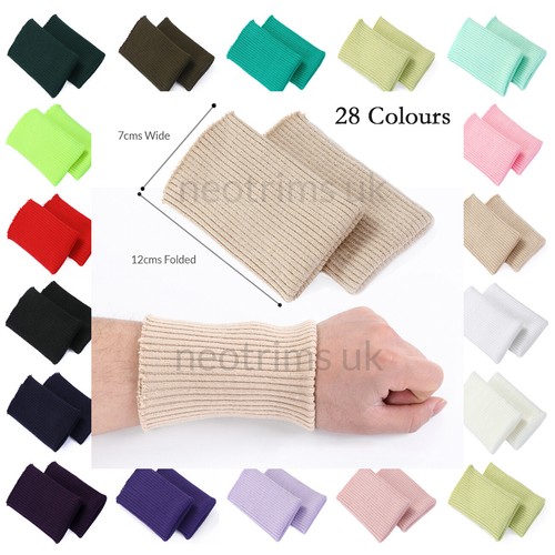 Rib knit cuffs pair - rib,