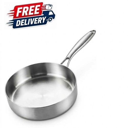 Stainless steel frying pan - steel,