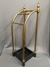 STICK STAND VICTORIAN BRASS & CAST IRON STICK /UMBERELLA STAND 