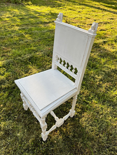 Vintage french white wooden - french,