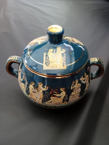 Hand made greek ceramic green - hand,