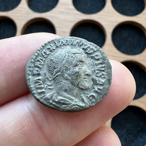 Maximinus silver denarius - maximinus,