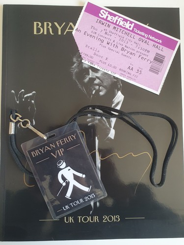 Bryan ferry signed program - bryan,
