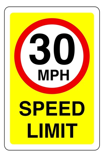 Mph speed limit sign - speed,