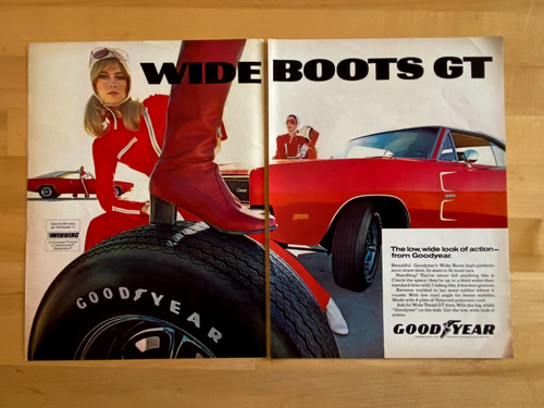 1969 print goodyear dodge - print,