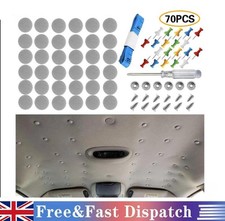 70x Car Roof Lining Liner Repair Kit Fix Sagging Headliner Pins Buckle Rivet